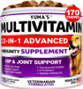 Picture of Dog Multivitamin Chewable with Glucosamine - Dog Vitamins and Supplements - 170 Treats - Senior & Puppy Multivitamin for Dogs - Hip & Joint Support - Immune Health, Skin, Heart, Digestion, Probiotics
