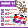 Picture of Dog Multivitamin Chewable with Glucosamine - Dog Vitamins and Supplements - 170 Treats - Senior & Puppy Multivitamin for Dogs - Hip & Joint Support - Immune Health, Skin, Heart, Digestion, Probiotics