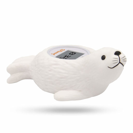 Picture of Doli Yearning Upgrade Baby Bath Thermometer Room Temperature| Water Thermometer|Kids' Bathroom Safety Products| Baby Bath(Seal Shape)℃/℉, LCD