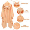 Picture of WODHOY Toddler Towels with Hood, 50 x 32 Inch Large Toddler Towel, Thick Toddler Towels for Boy Ages 1-5, Toddler Animal Hooded Bath Towels, Toddler Animal Hooded Bath Towels, Orange Tiger
