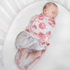 Picture of GLLQUEN BABY Baby Swaddle Sleep Sacks with Zipper - 3-Pack Newborn Swaddle Sack, Baby Swaddles Sleep Sack 0-3 Months,Pink Floral or Leaves, Swaddling Blankets 3 Pack Wrap Set, Easy Change Swaddle