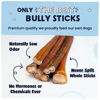 Picture of Pawstruck Natural 8-12" Bully Sticks for Dogs - Long-Lasting, Rawhide-Free, Low-Odor, Grain-Free Dental Chew Treat - Single Ingredient, 100% Real Beef - 1 lb Bag - Packaging May Vary
