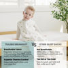 Picture of Tealbee DREAMSUIT: Toddler Sleep Sack with Feet 2T 3T - 0.8 TOG Lightweight Baby Wearable Blanket for Walkers - Rayon Made from Bamboo, Organic Cotton Sleeping Bag (2T-3T) - Cactus