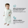 Picture of Tealbee Dreamsuit: Toddler Sleep Sack with Feet 2T 3T - 1.5 TOG Winter Baby Wearable Blanket for Walkers - Rayon made from Bamboo, Organic Cotton Sleep Bag - Seashell