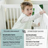 Picture of Tealbee Dreamsuit: Toddler Sleep Sack with Feet 12-18 Months, 18-24 Months - 1.5 TOG Winter Baby Wearable Blanket for Walkers - Rayon made from Bamboo, Organic Cotton Sleep Bag - Seashell