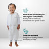 Picture of Tealbee Dreamsuit: Toddler Sleep Sack with Feet 2T 3T - 1.2 TOG All Season Baby Wearable Blanket for Walkers - Rayon made from Bamboo, Organic Cotton Sleeping Bag - Love Milk