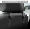 Picture of AMVOYOA Car Headrest Hook, Leather Vehicle Back Seat Hanger Storage for Purse Groceries Bag and More, Black&Red, Pack of 2