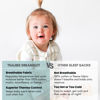 Picture of Tealbee Dreamsuit: Toddler Sleep Sack with Feet 2T 3T - 0.8 TOG Lightweight Baby Wearable Blanket for Walkers - Rayon Made from Bamboo, Organic Cotton Sleep Bag - Checkered
