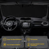 Picture of INSAUTO for Jeep Patriot Windshield Sun Shade for Jeep Renegade SUV 2015-2023, Front Foldable Sunshade for 2017 Jeep Patriot SUV Car Sun Visor Cover Blocks UV Rays Keep Your Car Cooler
