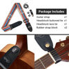 Picture of AMUMU Guitar Strap Color Stripe Woven for Bass, Electric & Acoustic Guitar Accessories