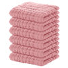 Picture of Yoofoss Muslin Baby Washcloths 100% Cotton Face Towels 6 Pack Wash Cloths for Baby 12x12in Soft and Absorbent Baby Wipes (Bean Paste)