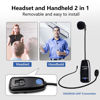 Picture of XIAOKOA UHF12 Wireless Microphone Headset, 160ft Range, Dual Micro USB Charging, Suitable for Teaching, Stage Performers, Fitness Instructors