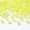 Picture of XINHUIDALSQ 150 Mini Acrylic Pacifiers for Baby Shower Girl Game, 0.86 Inch Bulk Chupones para Gender Reveal Party Favors Table Decoration (Yellow)