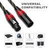 Picture of BEZOKABEL XLR Cables 25ft 4 Packs, XLR Microphone Cables, XLR Speaker Cable Male to Female Nylon Braided 3 Pins Compatible with Microphones, Mixer, Speaker Systems and More