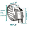 Picture of HOUSUN Fuel Line 3/8 Inch ID, Fuel Hose 10FT, J30R7 Fuel Line Hose NBR with 10 Clamps.