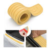 Picture of 8sanlione Car Rear Bumper Protector Guard, Anti-Scratch Abrasion Rubber Trunk Door Entry Sill Guard, Non-Slip Trim Cover Protection Strip, Car Accessories for Most Cars and SUV (Yellow/40.9"x3.5")