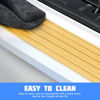 Picture of 8sanlione Car Rear Bumper Protector Guard, Anti-Scratch Abrasion Rubber Trunk Door Entry Sill Guard, Non-Slip Trim Cover Protection Strip, Car Accessories for Most Cars and SUV (Yellow/40.9"x3.5")