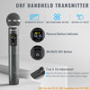 Picture of Phenyx Pro Wireless Microphone System, Metal Wireless Mic Set with Case,Handheld Cordless Dynamic Microphones for Singing, Karaoke, Church, DJ, 2x30 UHF Adjustable Frequencies,200ft Range (PTU-52-2H)