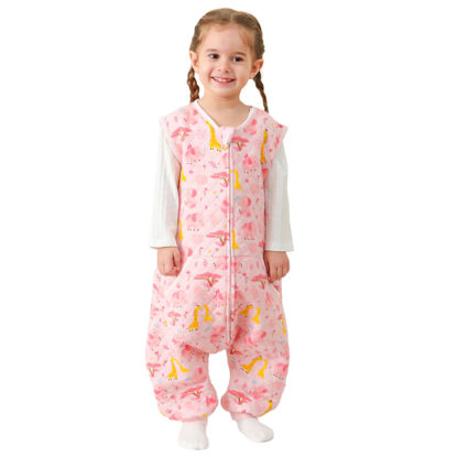 Picture of HOMEAL Toddler Sleep Sack 12-18 Months, 1.0 TOG Toddler Sleeping Sack 18-24 Months with Legs, Baby Sleep Sacks, Wearable Blanket Baby, Sleeveless Toddler Sleep Sack Baby