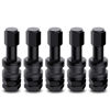 Picture of CKAuto 5 Pcs VS43/TR43E Tubeless Metal Clamp-in Valve Stems, Black Finish