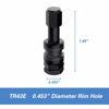 Picture of CKAuto 5 Pcs VS43/TR43E Tubeless Metal Clamp-in Valve Stems, Black Finish