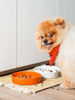 Picture of LE TAUCI Ceramic Slow Feeder Dog Bowls Small Breed, 0.6 Cups Dog Food Dish for Fast Eaters, Puzzle Bowl for Small Dogs and Cats,Orange