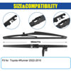 Picture of GSPSCN 12" Rear Wiper Blade OEM QUALITY Original Equipment Replacement For Toyota 4Runner 2023-2010 Back Windshield Wiper Blades (12-L)