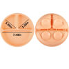 Picture of PandaEar 3 Pack Toddler Plates, Silicone Divided Suction Plate for Babies, BPA-Free 100% Food-Grade Silicone Unbreakable Baby Plate (Orange)