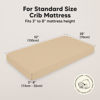 Picture of 2-Pack Crib Sheets for Boys, Girls - Viscose Derived from Bamboo Fitted Crib Sheet, Baby Crib Sheets Neutral, Crib Mattress Sheet, Toddler Bed Sheets, Baby Sheets for Crib Fitted Sheets (Rust)