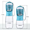 Picture of Cibaabo Dog Water Bottle with Food Container, Travel Puppy Water Bowl, Portable Pet Dispenser, Dog Stuff Accessories Items, Puppy Essentials Necessities for Yorkie Cat Walking and Hiking Dog Gift