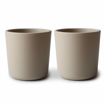Picture of mushie Dinnerware Cups For Kids | Made in Denmark, Set of 2 (Vanilla)