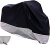 Picture of XYZCTEM All Season Black Waterproof Sun Motorcycle Cover,Fits up to 87" Motors (M & Lockholes)