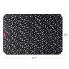 Picture of Large Splat Mat 54”x 72”Extra Large Waterproof Floor Mat with Non Slip Bottom, Baby Art Mat for Craft/Playtime/Mealtime on Table, Washable Portable Picnic Mat - Black Star, 4.5ft x 6ft
