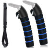 Picture of KOUNATSURI Car Handle Assist for Elderly Car Door Handle - Portable Handle for Car for Elderly & Seniors & Handicap - Multifunction Car Armrest Portable Handle（2Pack Blue Car Handles and Strap）