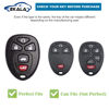Picture of EKALA TPU Key Fob Cover with Leather Keychain Lanyard Fit for Chevy Traverse Tahoe Suburban/GMC Yukon Acadia/Cadillac Escalade SRX/Buick Enclave/Saturn Outlook 5 Buttons Key Fob Case (BP-Chv-5R)