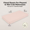 Picture of 2-Pack Mini Crib Sheets Fitted, Pack and Play Sheets - Organic Cotton Pack N Play Sheets for Pack and Play Mattress, Playard Baby Crib Sheets, Jersey Crib Sheets Neutral for Boys, Girls (Cameo)