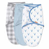 Picture of SwaddleMe by Ingenuity Original Swaddle, 100% Cotton, Improves Sleep & Calms Startle Reflex, 0-3 Months, 3-Pack - Oh Deer