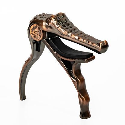 Picture of Alice Guitar Capo for Acoustic and Electric Guitars - Alligator Shape Aluminum Alloy Acoustic Guitar Capo with Clamshell Package