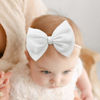 Picture of YanJie Brand Hairband - Handmade Velvet Baby Bows & Stretchy Nylon Headbands for Girls Infants Toddlers Child(4.5 black-velvet, 3 Count)