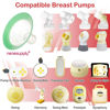 Picture of Nenesupply 24mm Flanges Compatible with Medela Breast Pump Parts Replacement 24mm Flange for Medela Accessories. Work with Pump in Style Parts Symphony Parts Swing Maxi Harmony and Personalfit Flex