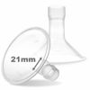 Picture of Nenesupply 21mm Flange Compatible with Medela Breast Pump Parts Replace 21mm Flange for Medela Accessories Compatible with Pump in Style Parts Symphony Swing Harmony Pump Work with Personalfit Flex