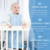 Picture of BSTOPPT 3 Pack Baby Sleep Sack 3-6 Months 100% Rayon Cotton Baby Sleeping Bag 2-Way Zipper Toddler Wearable Blankets Comfy Stretchy Thin Sleep Sacks TOG 0.3