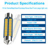 Picture of Serundo Auto 578 Led Festoon Bulb 211-2 Led Car Bulb 41mm 42mm 1.65in 212-2 Bulb for Car Map Light Dome Light, 22SMD 3014 Chips Interior Led Festoon Bulb,Pack of 4pcs Amber Yellow