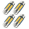 Picture of Serundo Auto DE3175 Led Car Bulb 31mm 1.22in Led Festoon Bulb, DE3021 DE3022 DE3023 6428 6430 7065 Led Festoon Bulb, Interior Led Used for Car Map Dome Light etc,Pack of 4pcs Amber Yellow Color