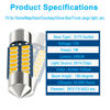 Picture of Serundo Auto DE3175 Led Car Bulb 31mm 1.22in Led Festoon Bulb, DE3021 DE3022 DE3023 6428 6430 7065 Led Festoon Bulb, Interior Led Used for Car Map Dome Light etc,Pack of 4pcs Amber Yellow Color