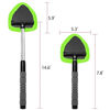 Picture of Windshield Cleaning Tool - Extendable Handle Car Window Cleaner with 3 Reusable Cloth Pads, Auto Glass Wiper Kit for Interior & Exterior, Ideal for Dirty Car Windows