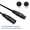 Picture of WorldLite 6.5ft DMX Cable, 10PCS 2m DMX Signal Cables Signal Wires, 3-Pin XLR Male to Female Stage Light Cable with Metal connectors, Connection for DMX512 Stage & DJ Lighting fixtures