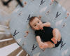 Picture of 2-Pack Crib Sheet for Standard Crib & Toddler Mattress (Watercolor Airplanes and Clouds) - Premium Fitted Baby Crib Sheets - Buttery Soft Cotton Blend - Crib Mattress Sheets Fitted - Baby Bed Sheets