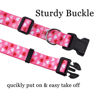 Picture of Mihqy Valentine's Day Dog Collar and Leash Set - Adjustable Heart Dog Collar - Love Theme - Perfect for Small Medium Large Dogs(Pink Heart Set,XS)