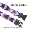 Picture of Mihqy Dog Collar and Leash Set with Bohemia Floral Tribal Geometric Patterns - Soft Ethnic Style Collar Adjustable for Small Medium Large Dogs(Purple Arrow Set,L)